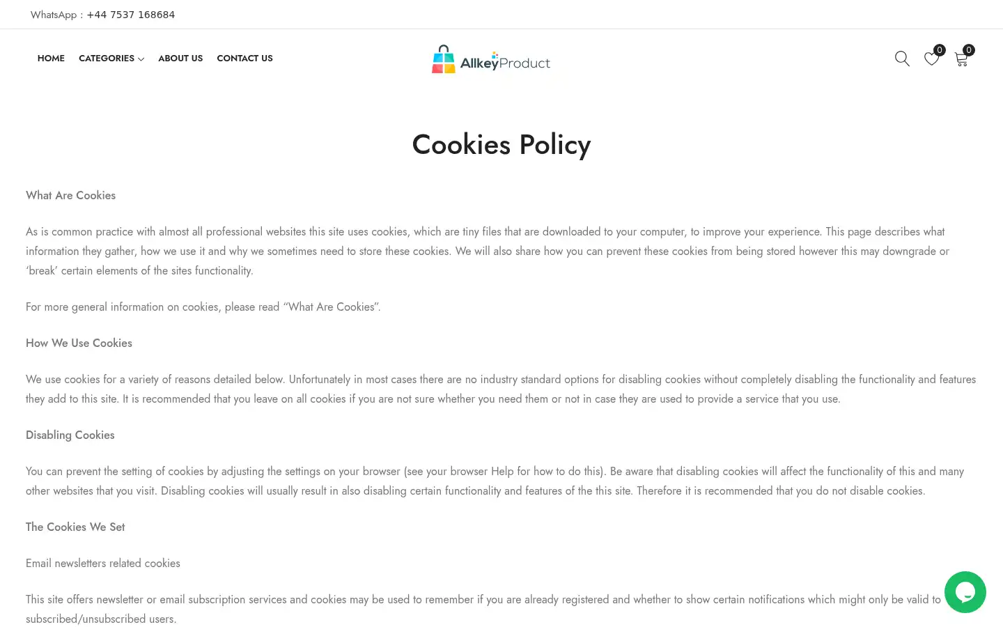 Screenshot of allkeyproduct.com
