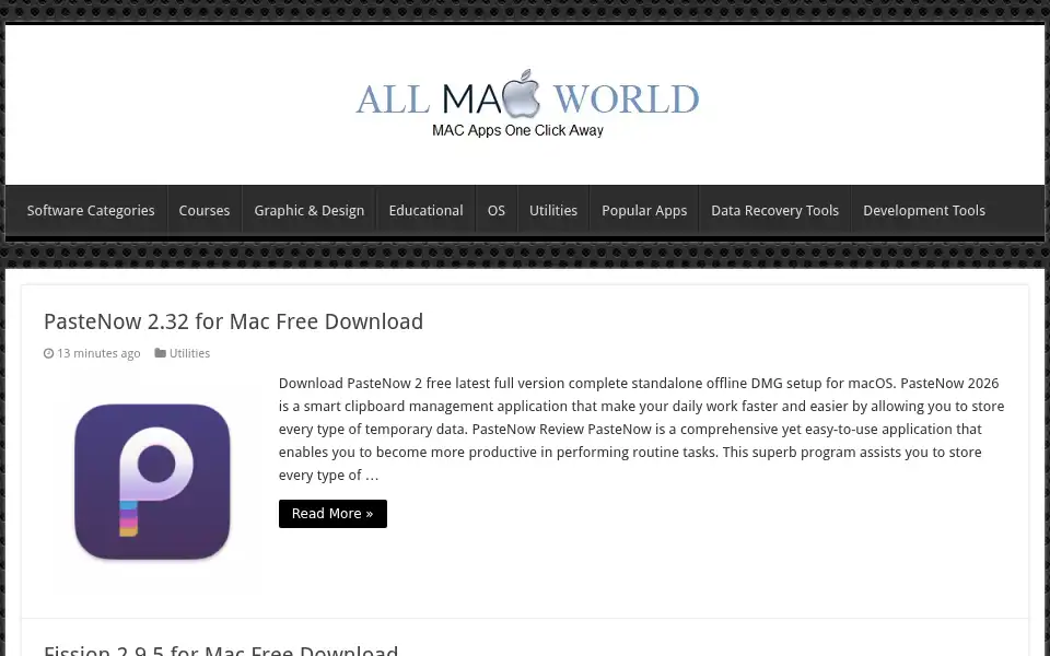 Screenshot of allmacworld.co
