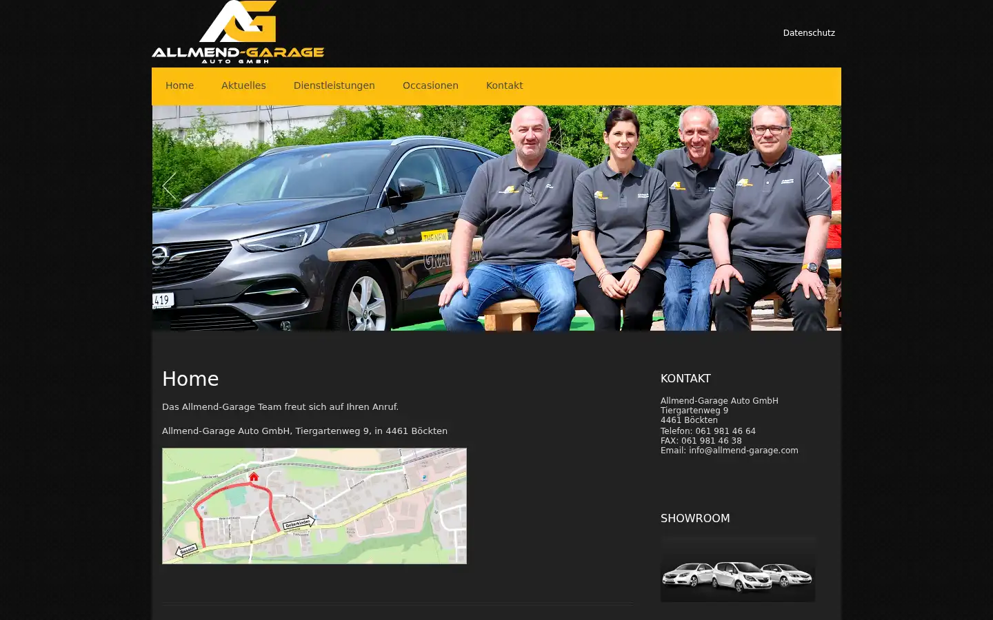 Screenshot of allmend-garage.com