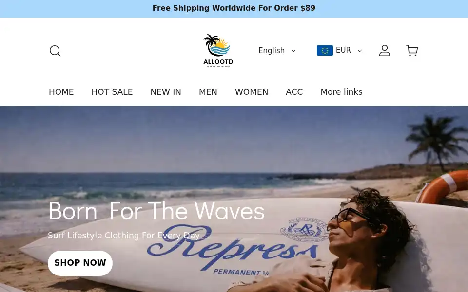 Screenshot of allootd.com