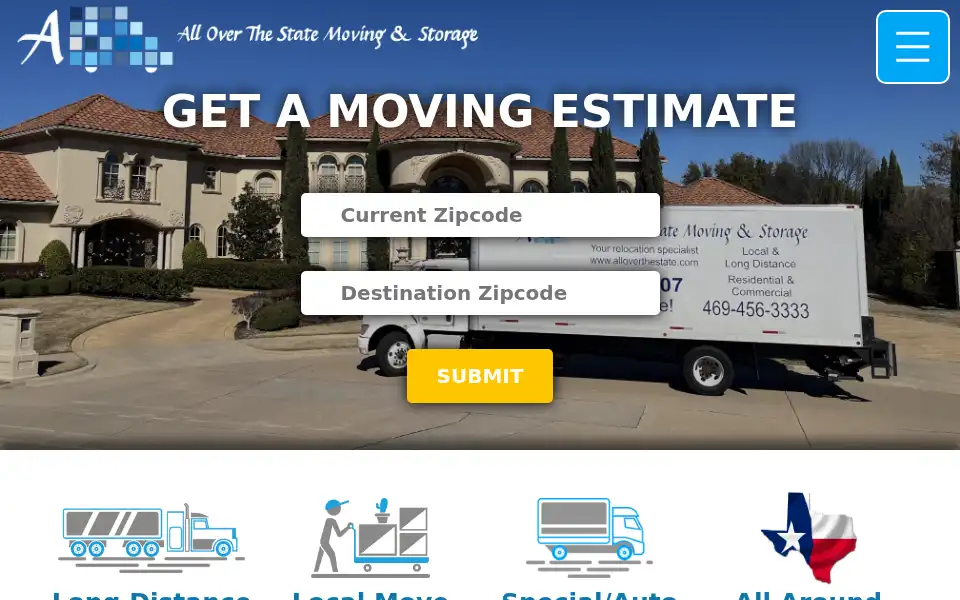 Screenshot of alloverthestate.com