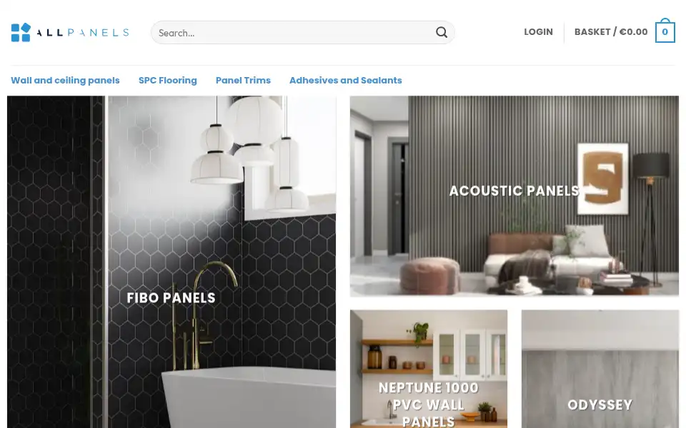 Screenshot of allpanels.ie