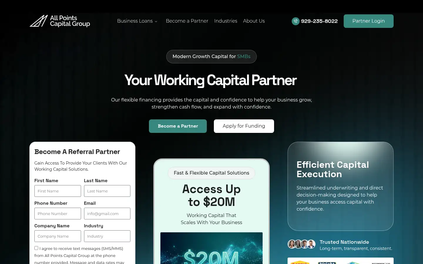 Screenshot of allpointscapitalgroup.com