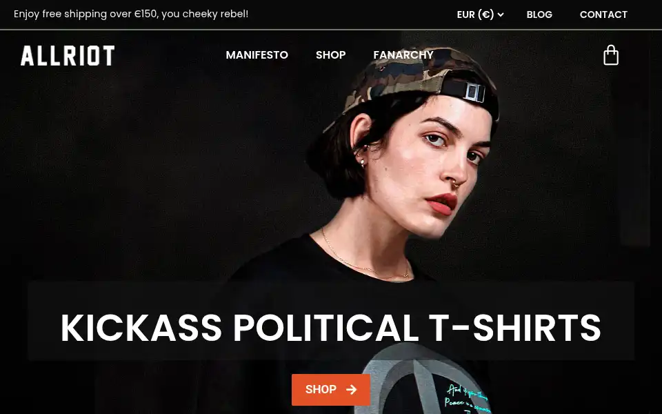 Screenshot of allriot.com
