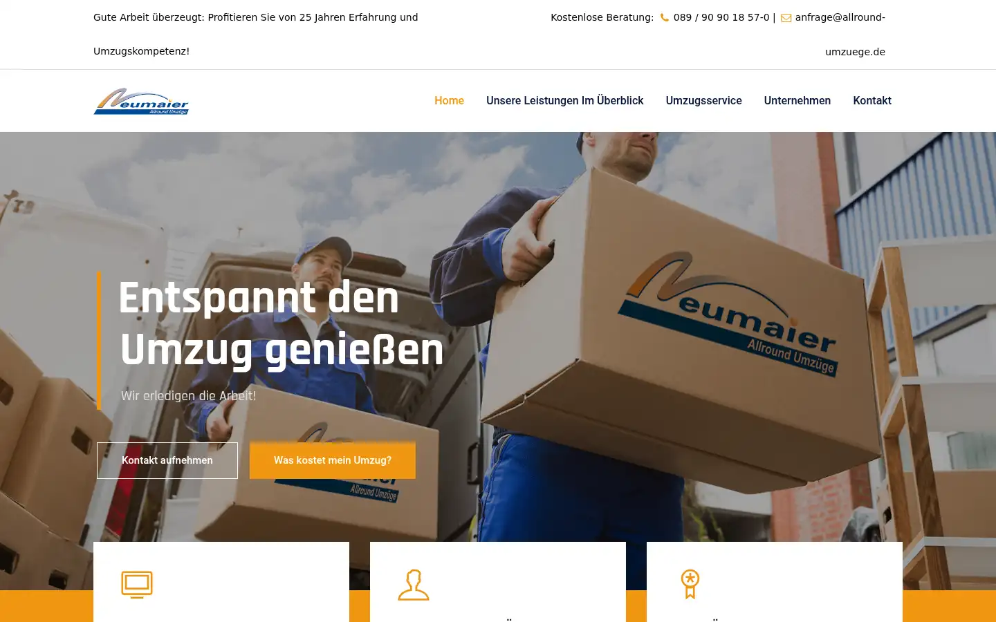 Screenshot of allround-umzuege.de