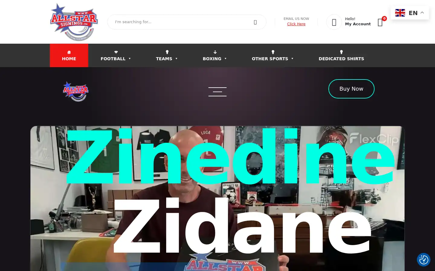 Screenshot of allstarsignings.com