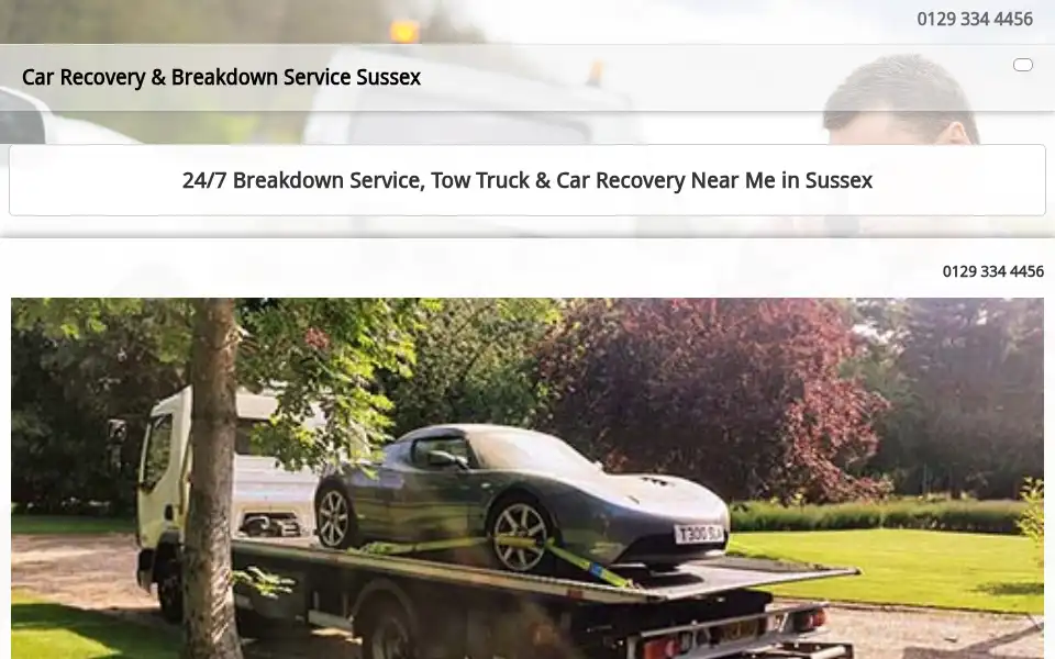 Screenshot of allsussexrecovery.co.uk
