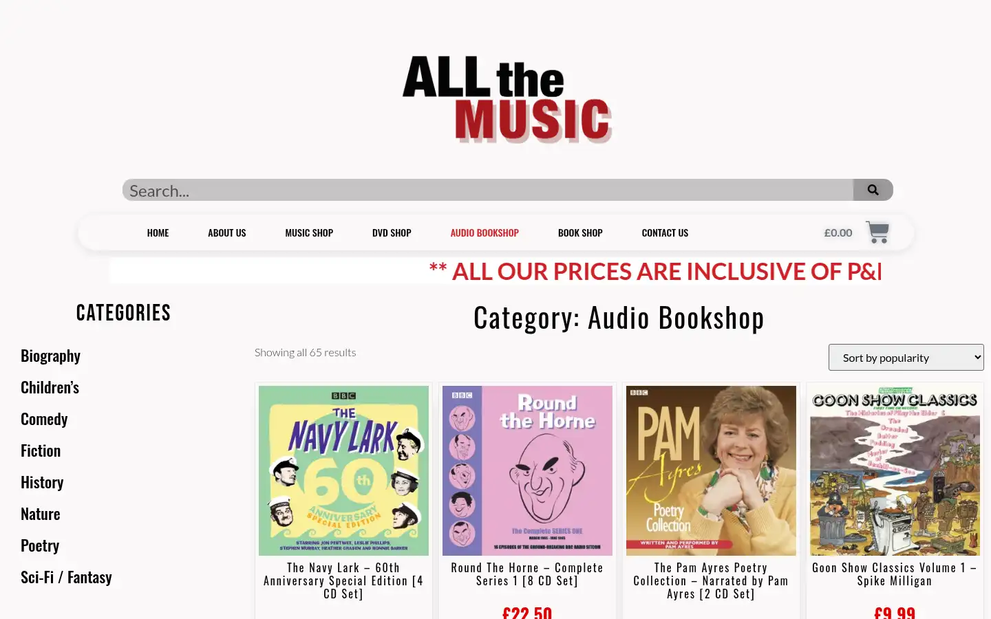 Screenshot of allthemusic.co.uk