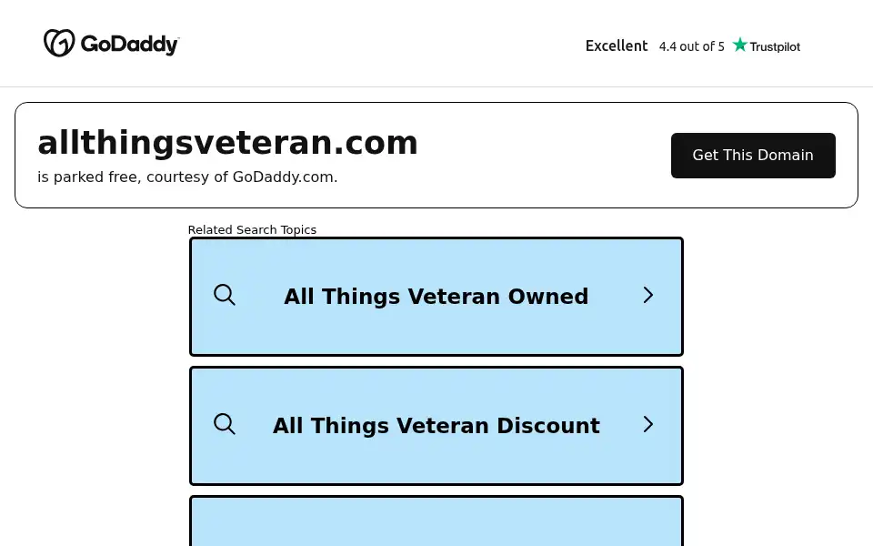 Screenshot of allthingsveteran.com