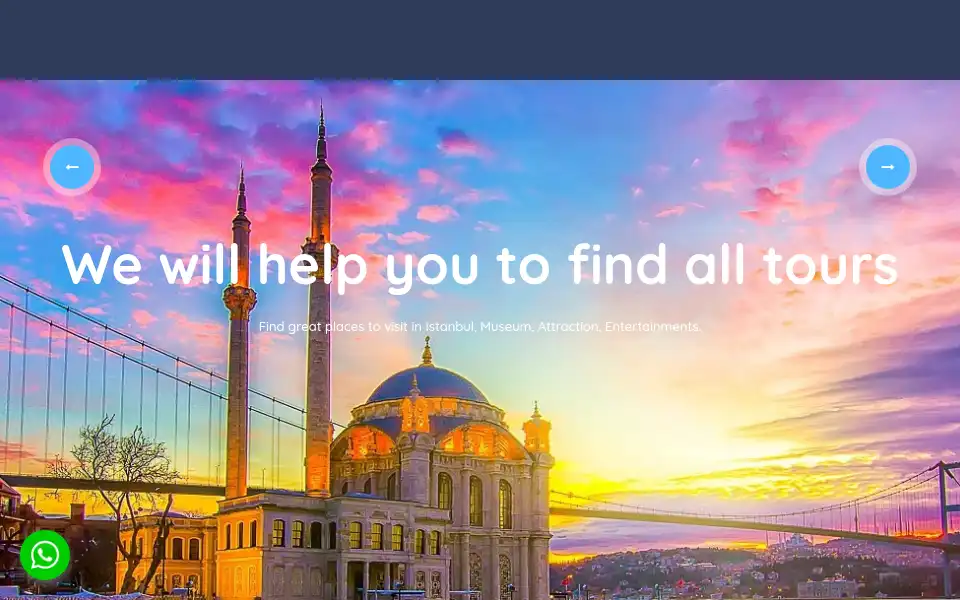 Screenshot of alltoursistanbul.com