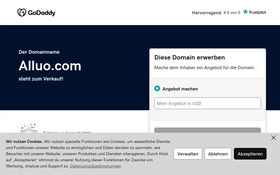 Screenshot of alluo.com