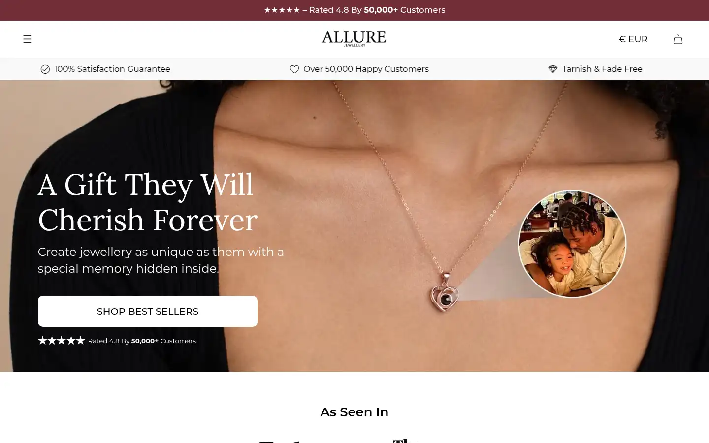 Screenshot of allurejewellery.co