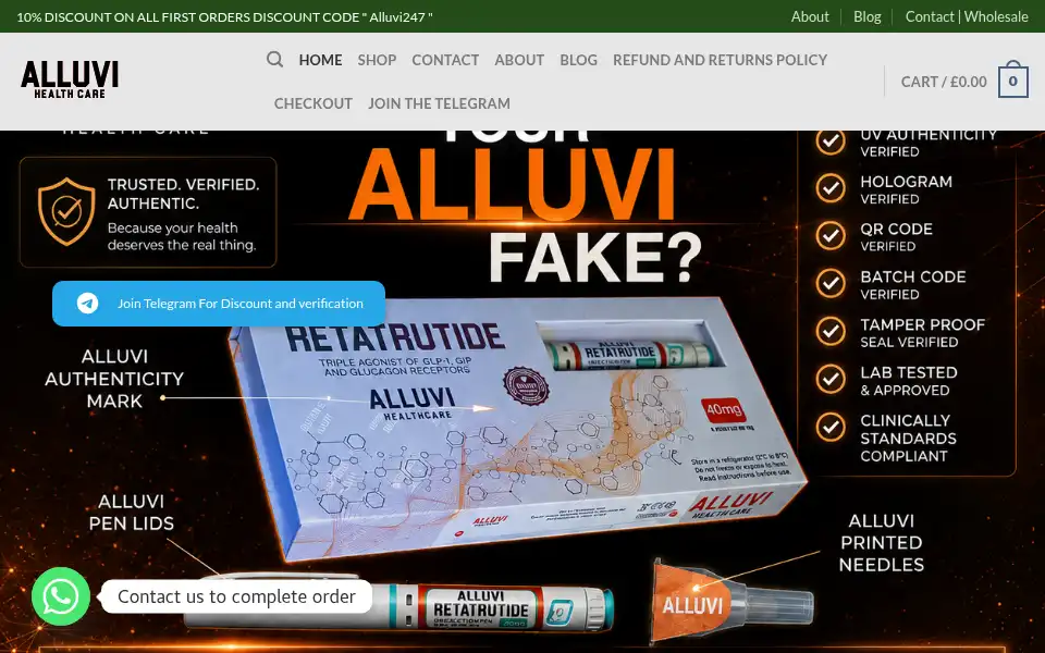 Screenshot of alluviofficialwebsite.com