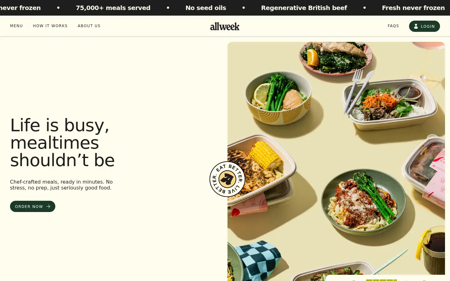 Screenshot of allweek.co.uk