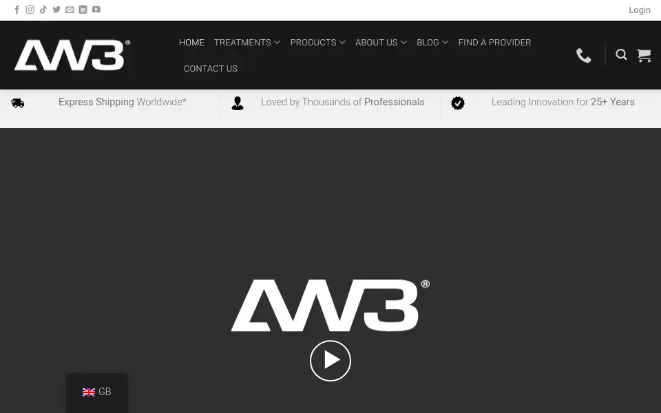 Screenshot of allwhitelaser.com