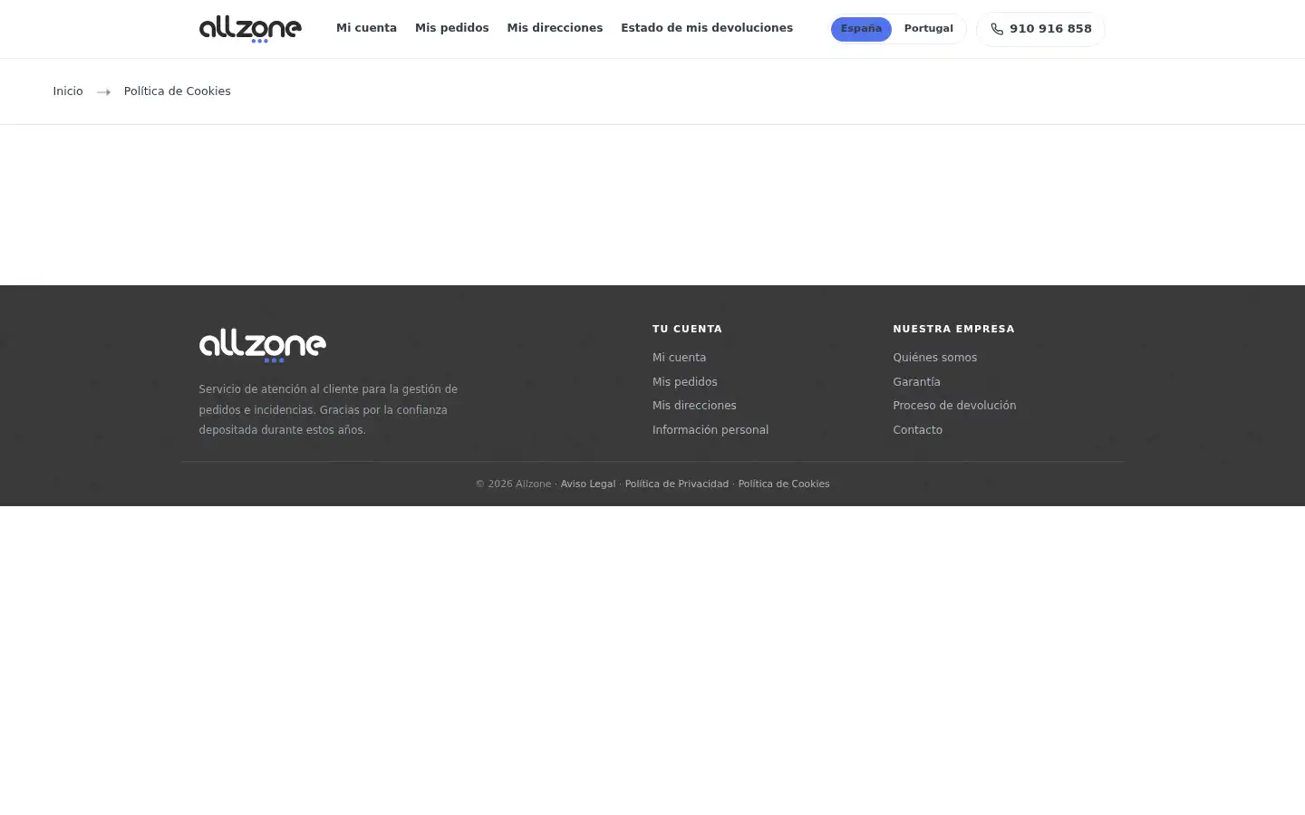 Screenshot of allzone.es