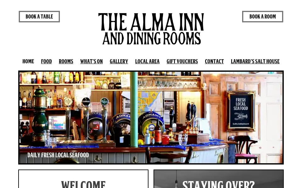 Screenshot of almaharwich.co.uk