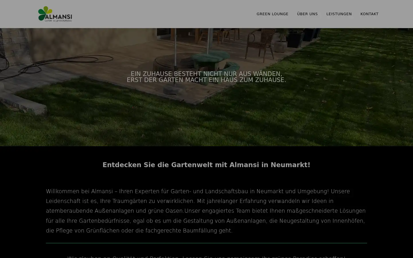 Screenshot of almansi-galabau.de