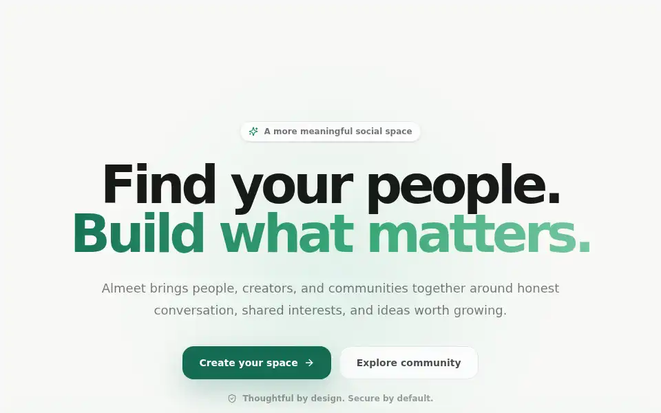 Screenshot of almeet.com