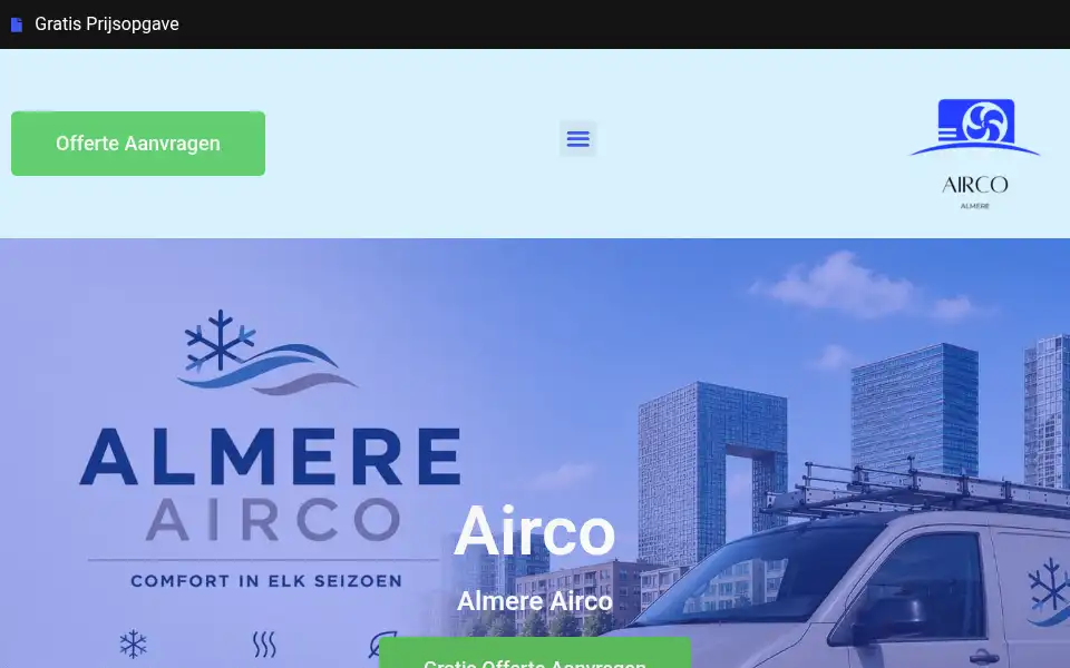 Screenshot of almereairco.com