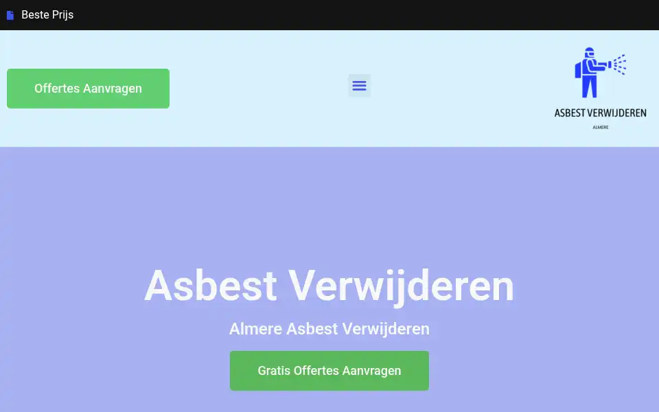 Screenshot of almereasbestverwijderen.com