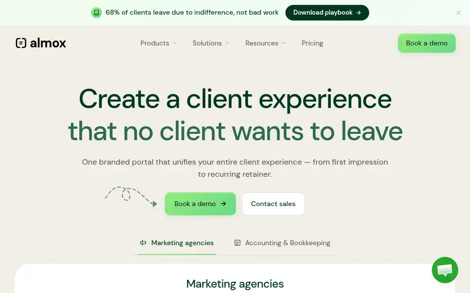 Screenshot of almox.ai