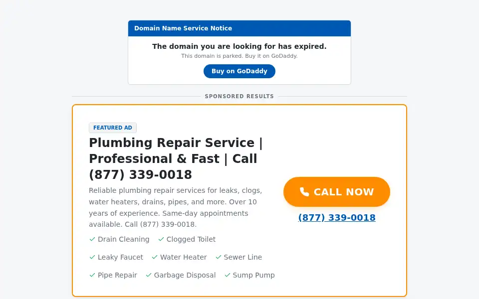 Screenshot of almplumbinghd.com