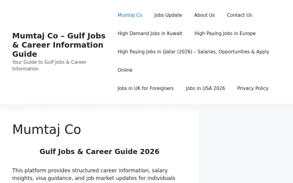 Screenshot of almumtajllc.com
