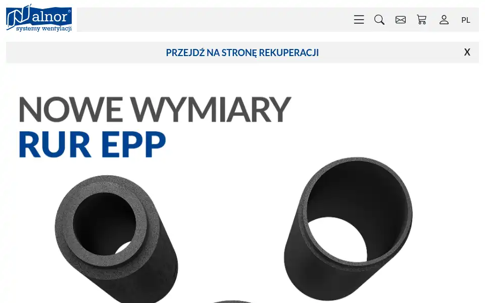 Screenshot of alnor.com.pl