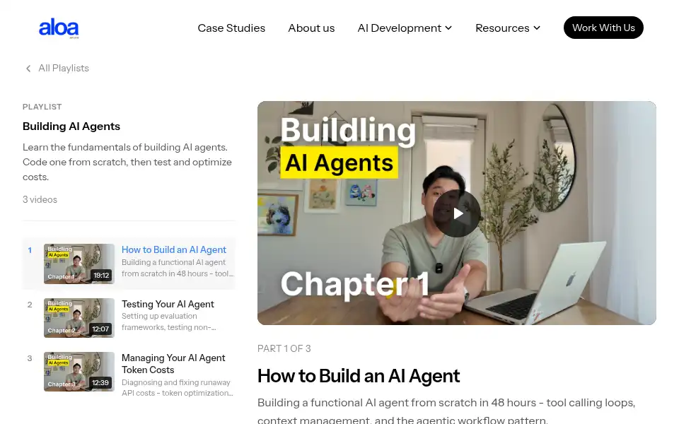 Screenshot of aloa.co