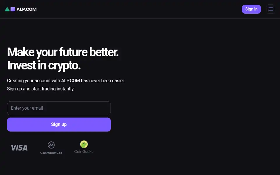Screenshot of alp.com