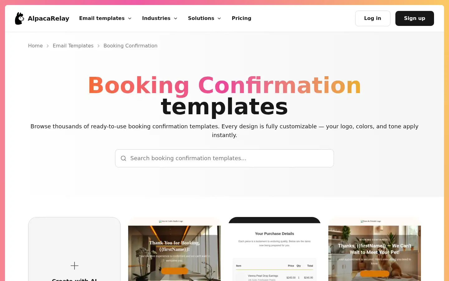 Screenshot of alpacarelay.com
