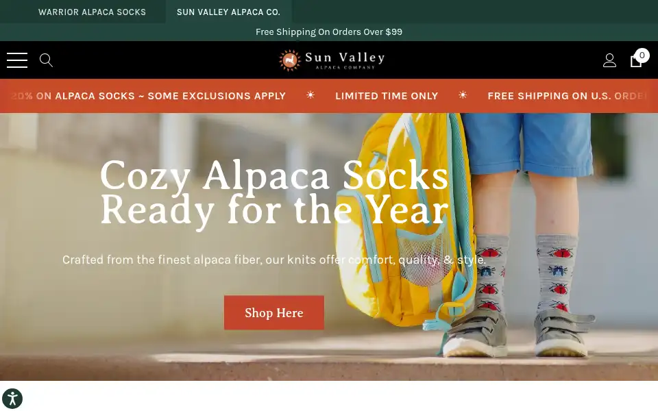 Screenshot of alpacaunlimited.com