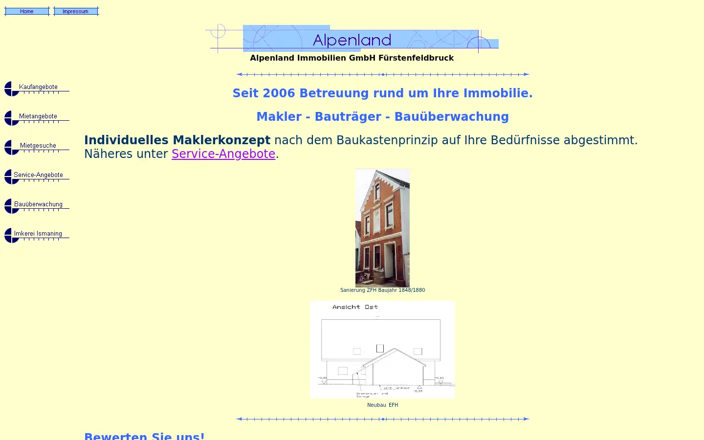 Screenshot of alpenland-ffb.de