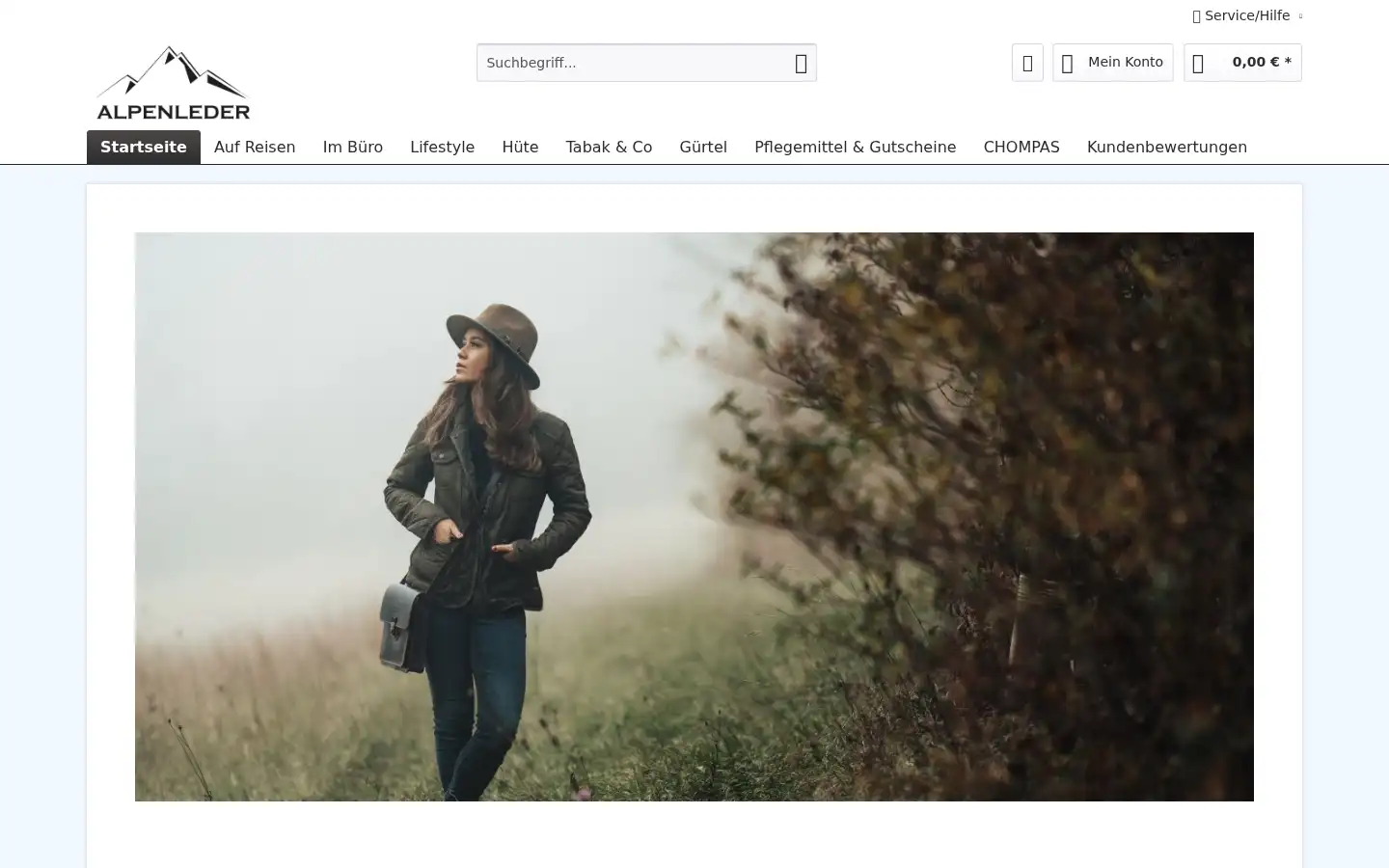 Screenshot of alpenleder.com