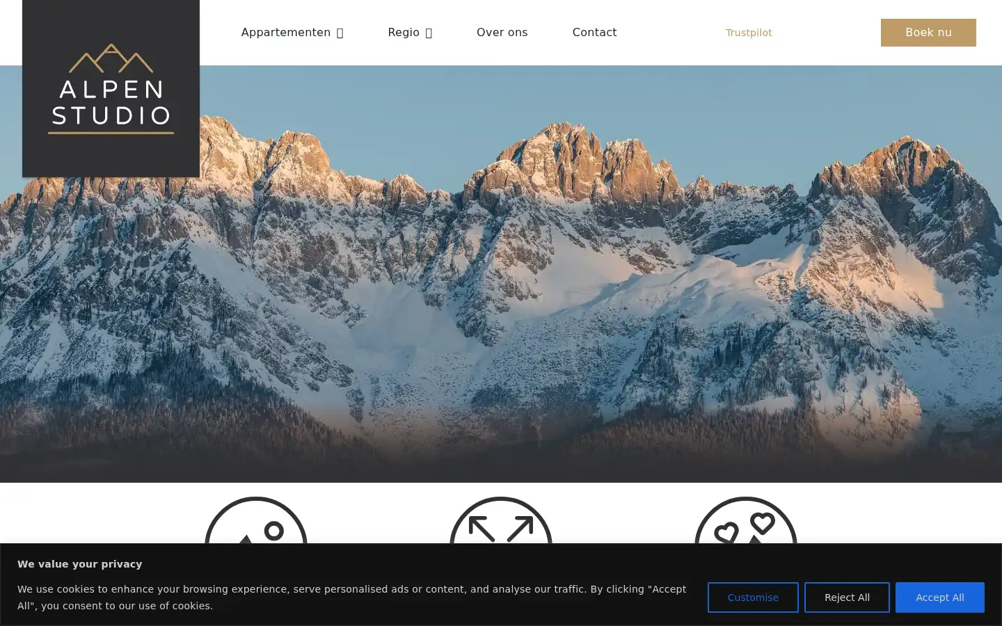 Screenshot of alpenstudio-ellmau.com