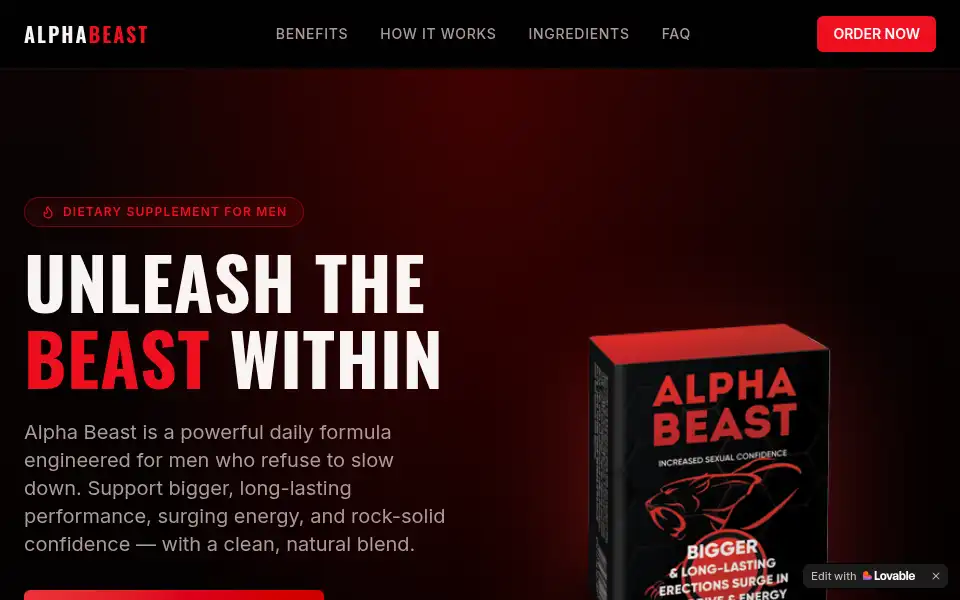 Screenshot of alpha-beast-it.lovable.app