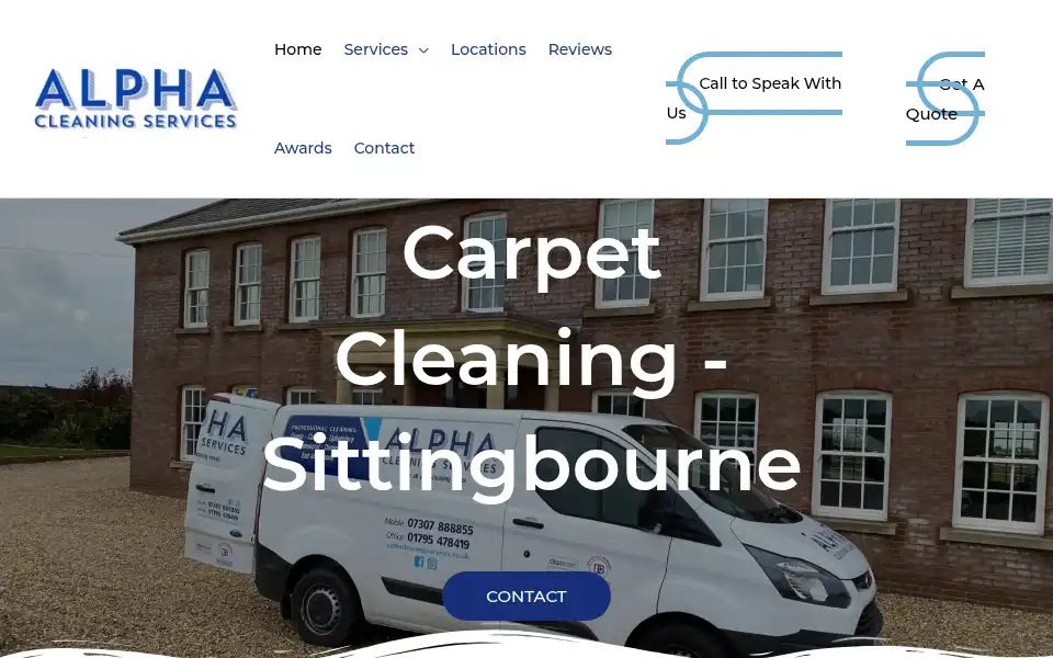 Screenshot of alphacleaningservices.co.uk