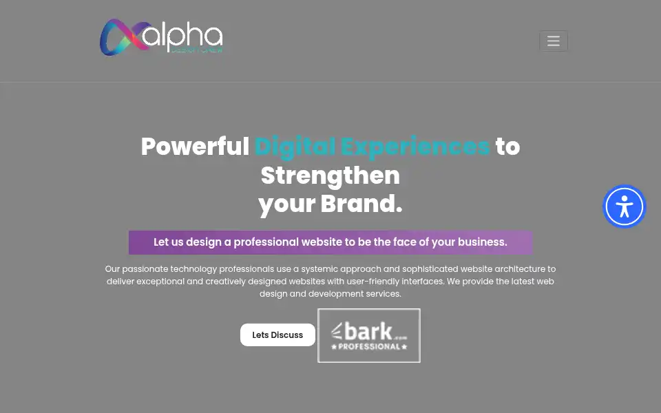 Screenshot of alphadesigncrew.com