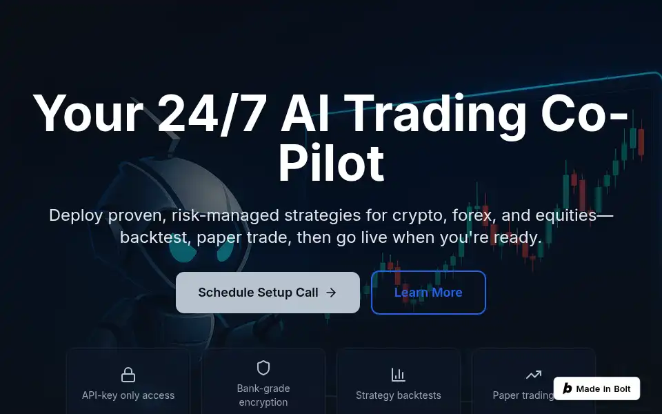 Screenshot of alphaedgeai.tech