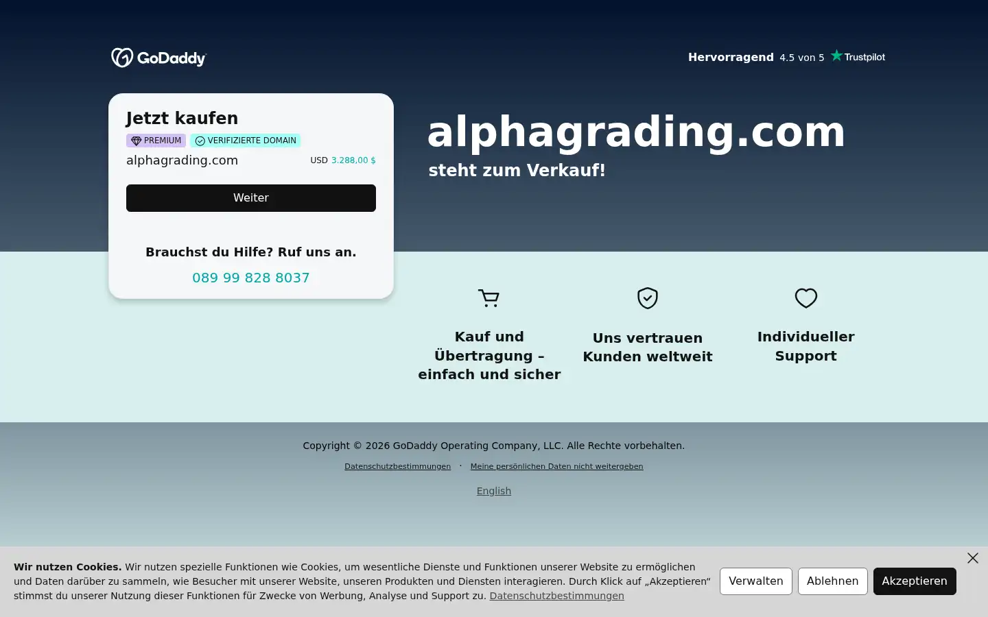 Screenshot of alphagrading.com