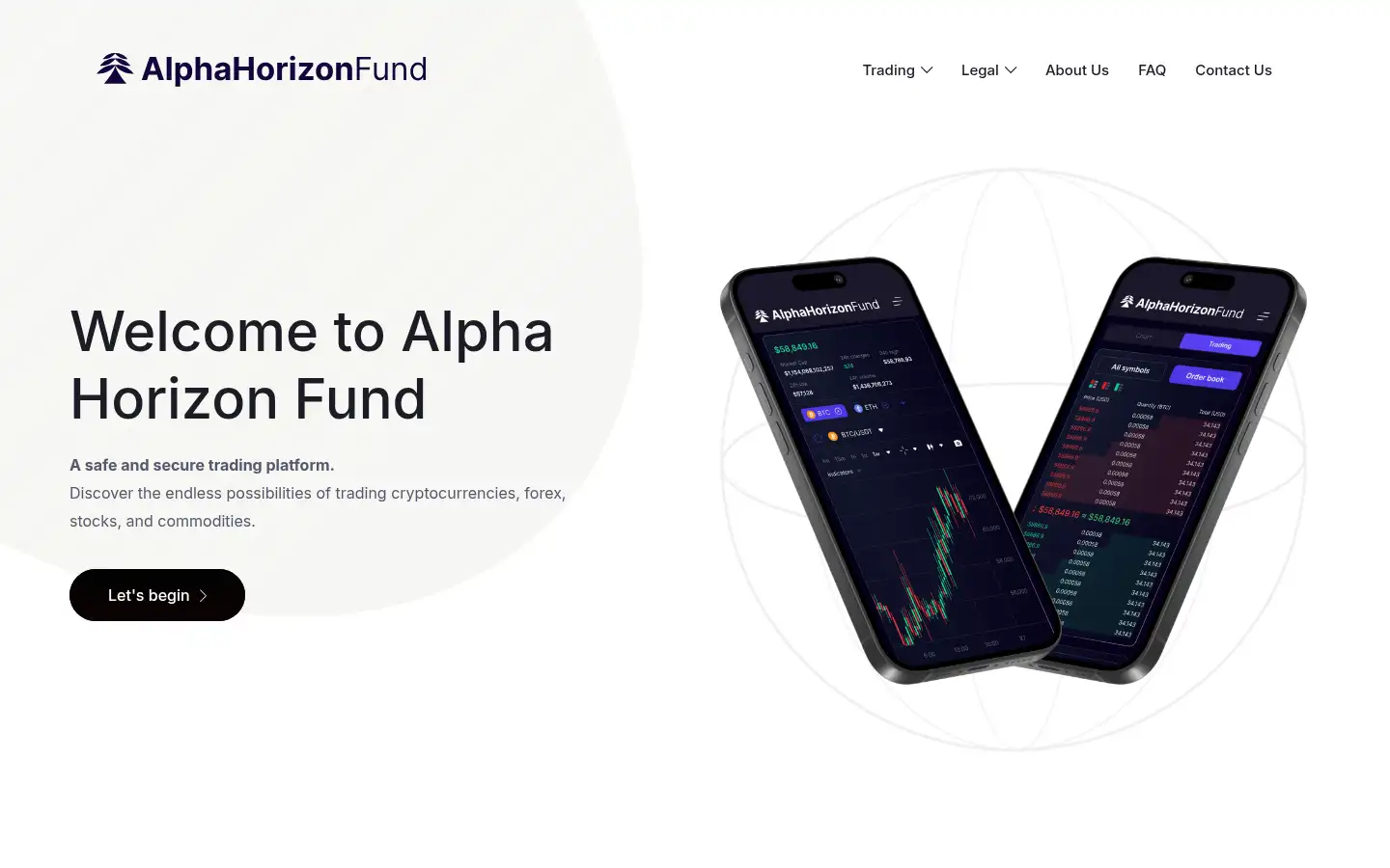 Screenshot of alphahorizonfund.net