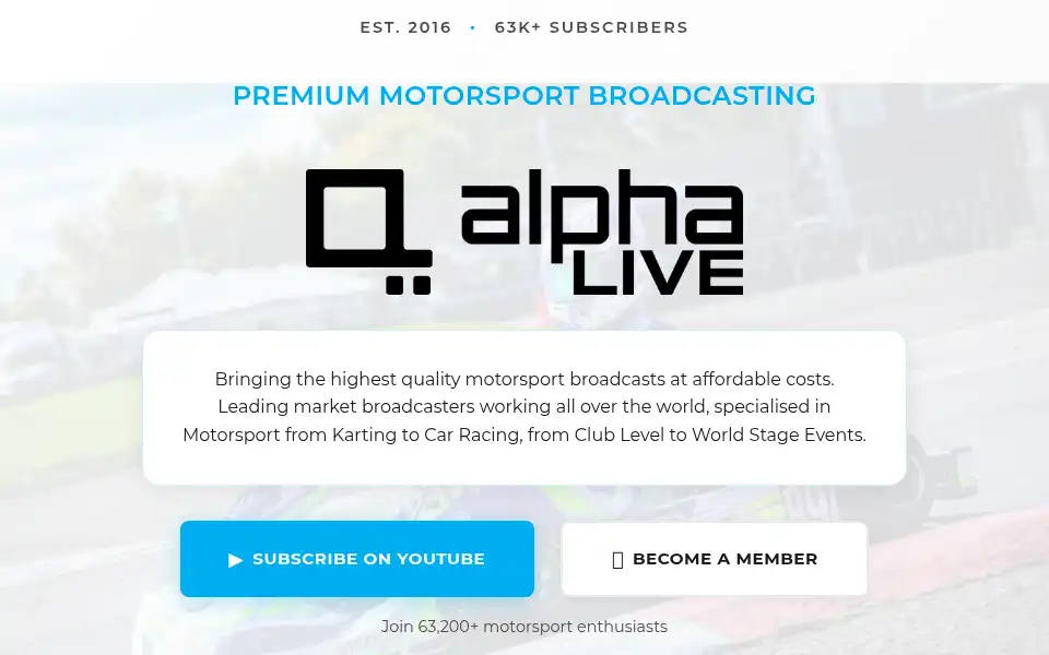 Screenshot of alphalive.co.uk