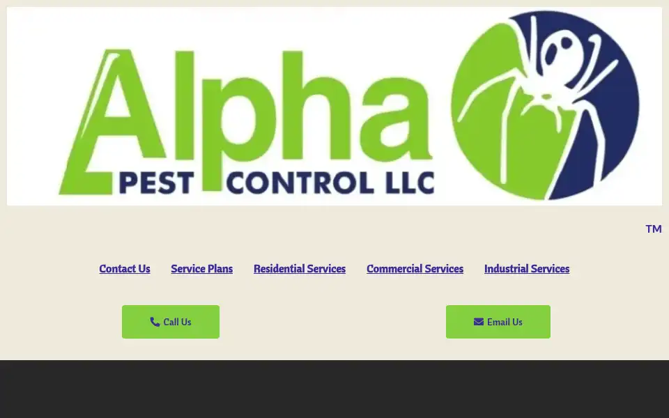 Screenshot of alphapestcontrolcompany.com