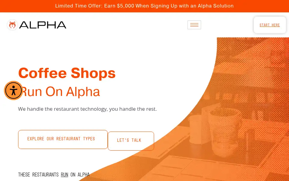 Screenshot of alphapos.net