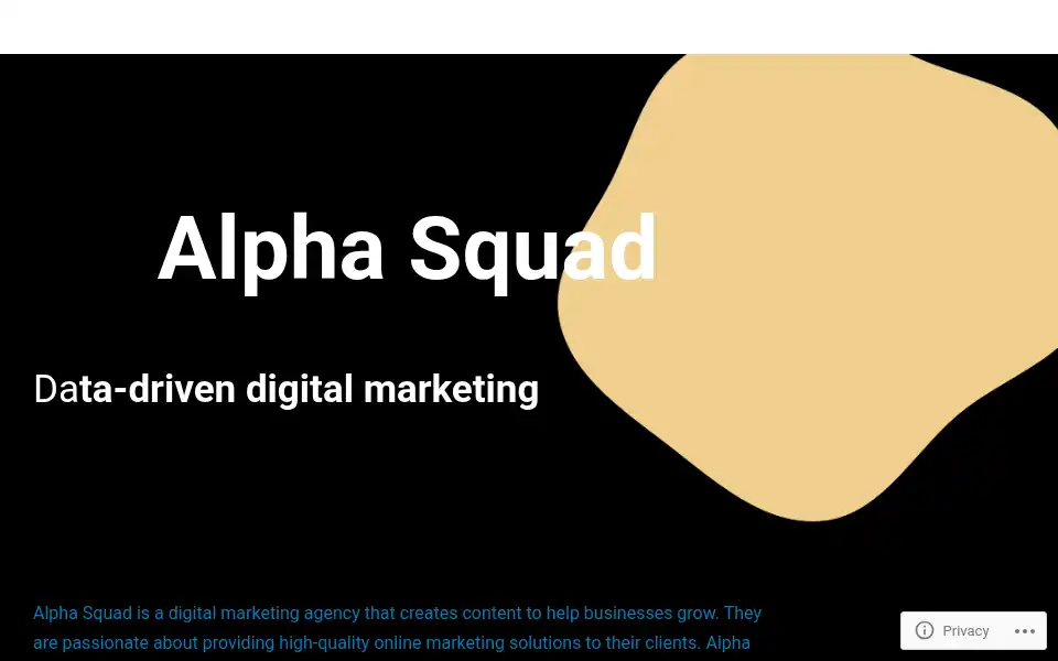 Screenshot of alphasquad726472008.wordpress.com