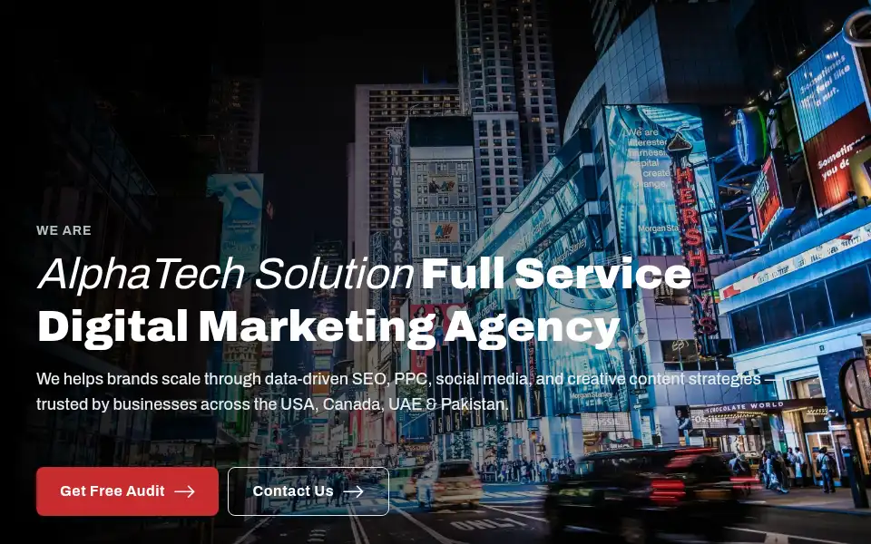 Screenshot of alphatechsolution.agency
