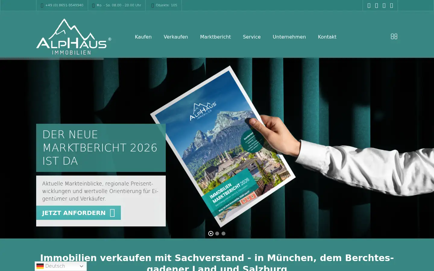 Screenshot of alphaus.immo