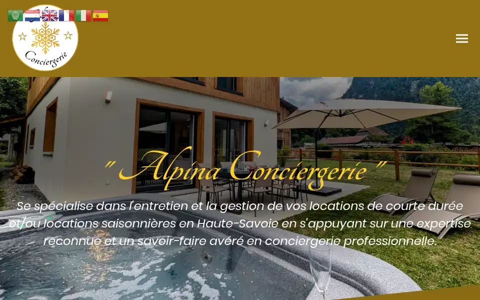 Screenshot of alpinaconciergerie.fr