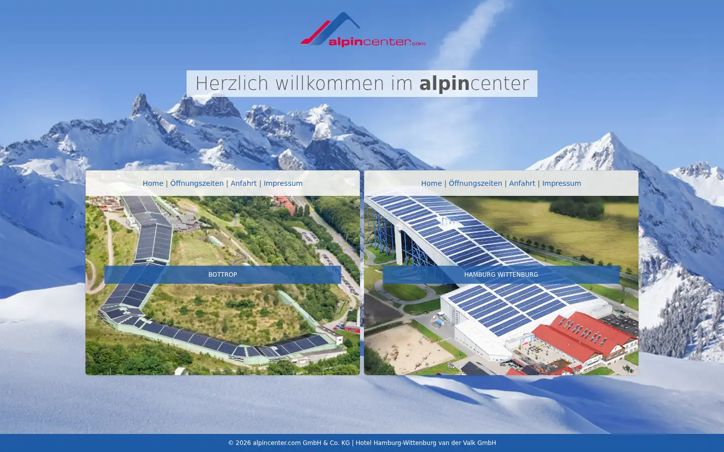 Screenshot of alpincenter.com